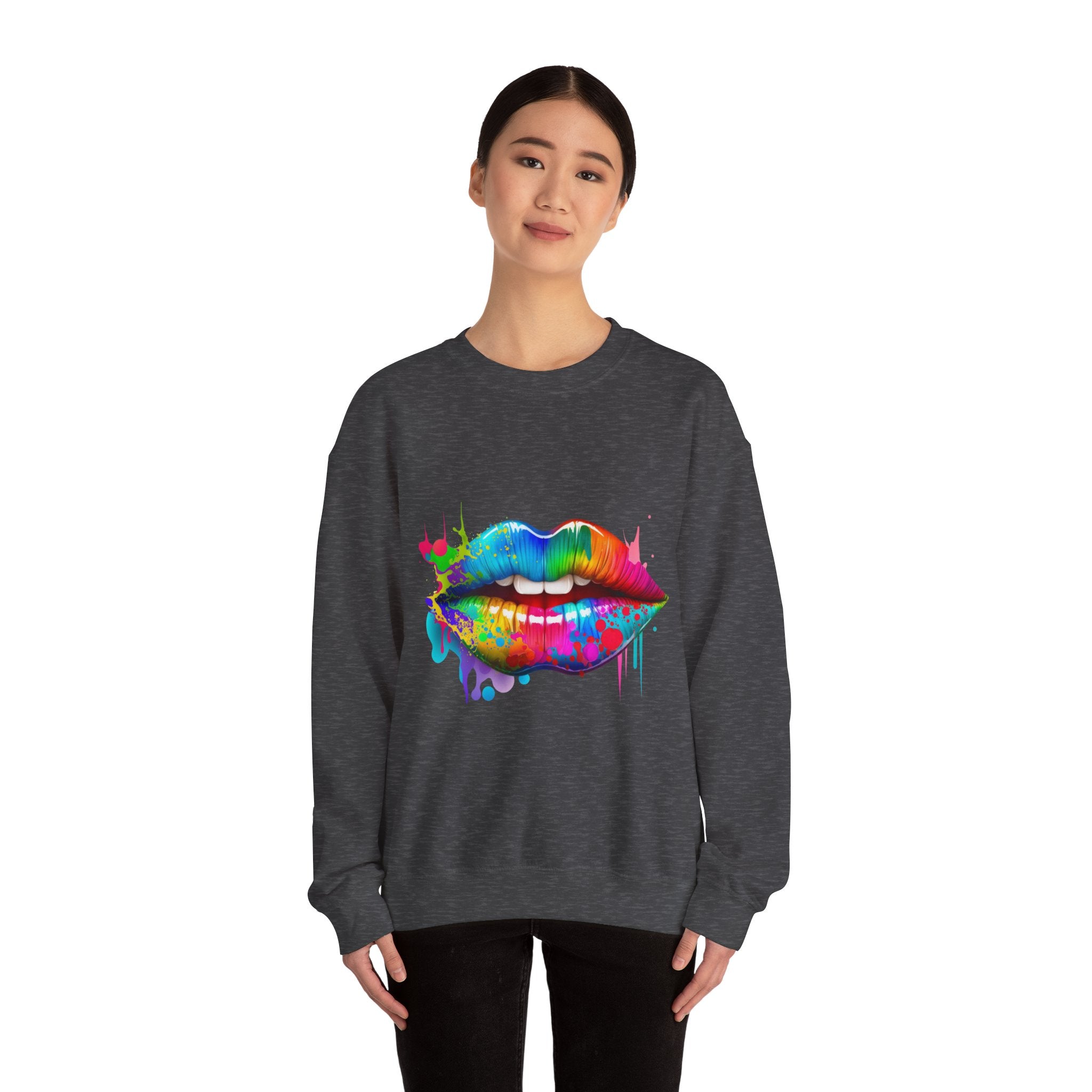 Unisex Heavy Blend™ Crewneck Sweatshirt (Lips)