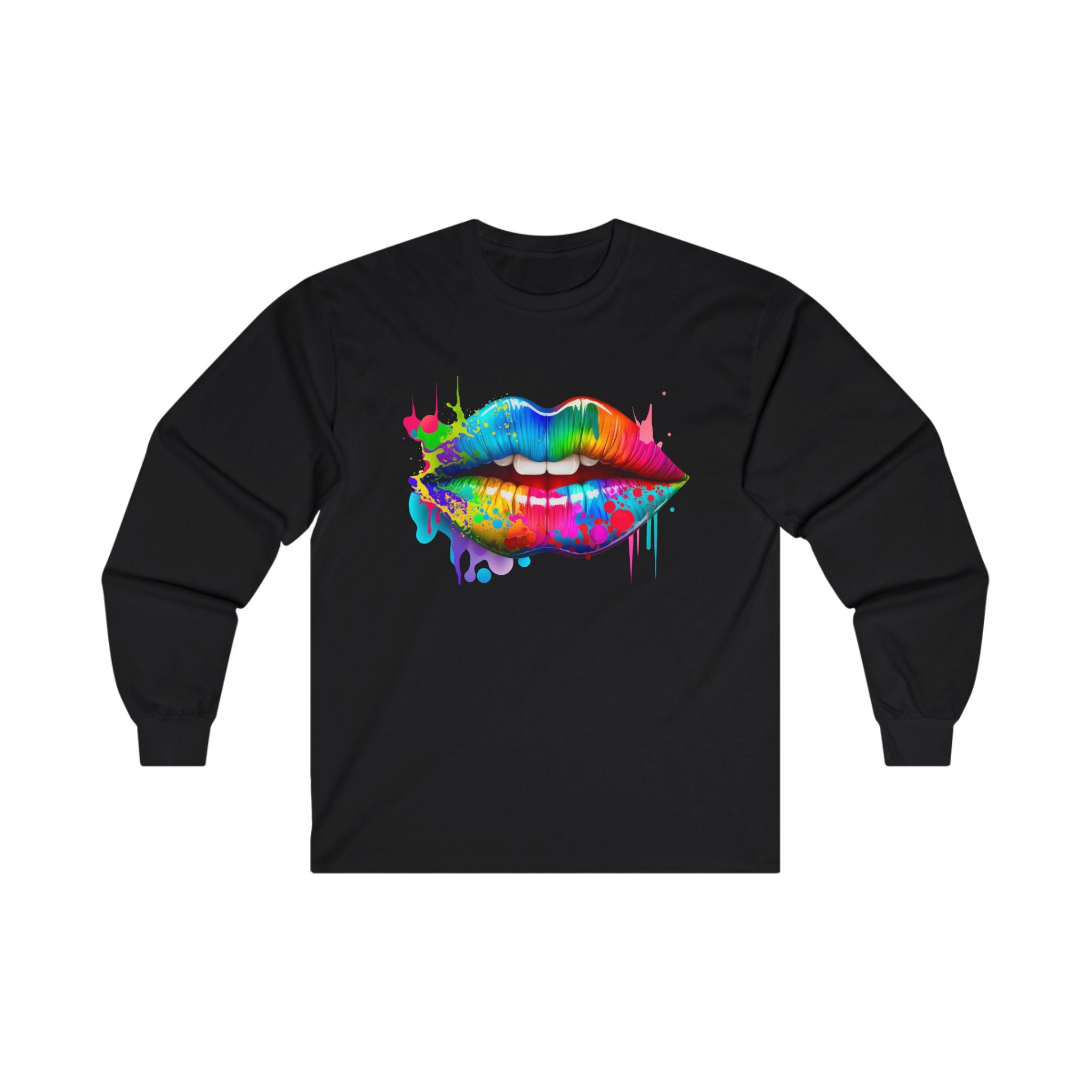 Unisex Ultra Cotton Long Sleeve Tee (Lips)