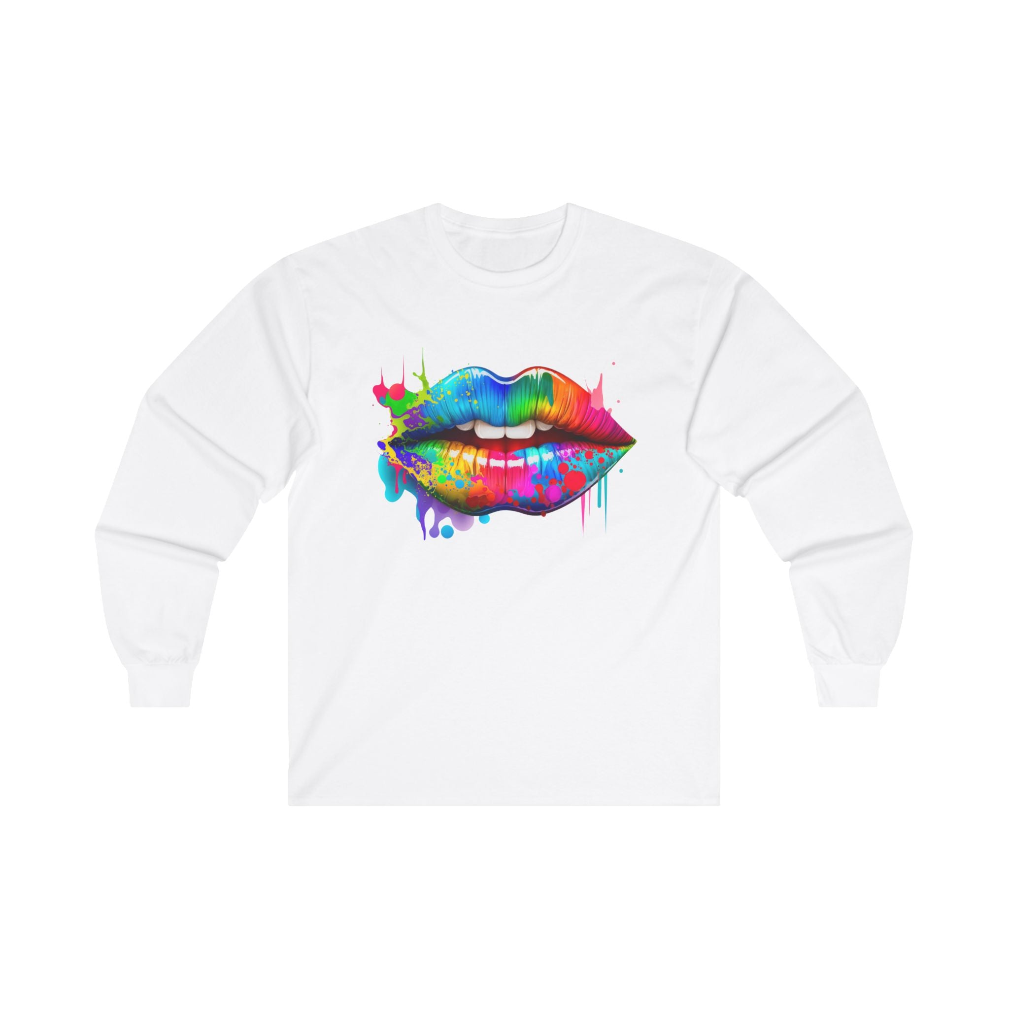 Unisex Ultra Cotton Long Sleeve Tee (Lips)