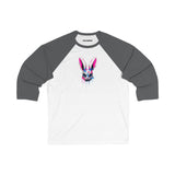 Unisex 3\4 Sleeve Baseball Tee (Bunny)