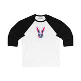 Unisex 3\4 Sleeve Baseball Tee (Bunny)