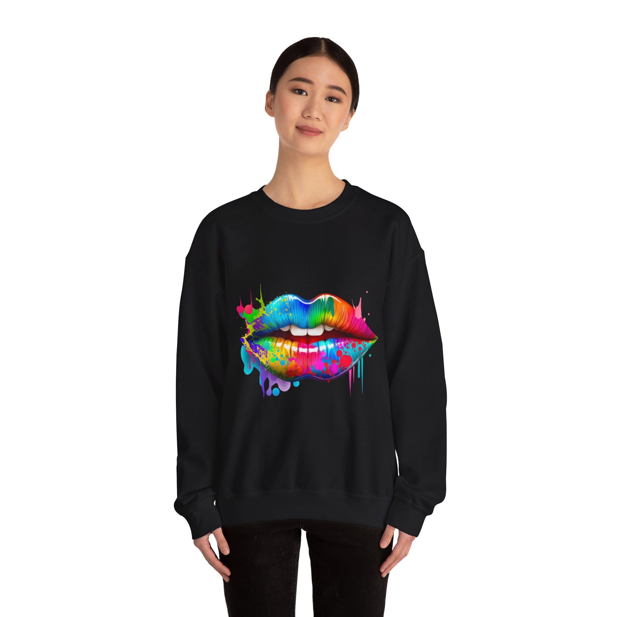 Unisex Heavy Blend™ Crewneck Sweatshirt (Lips)